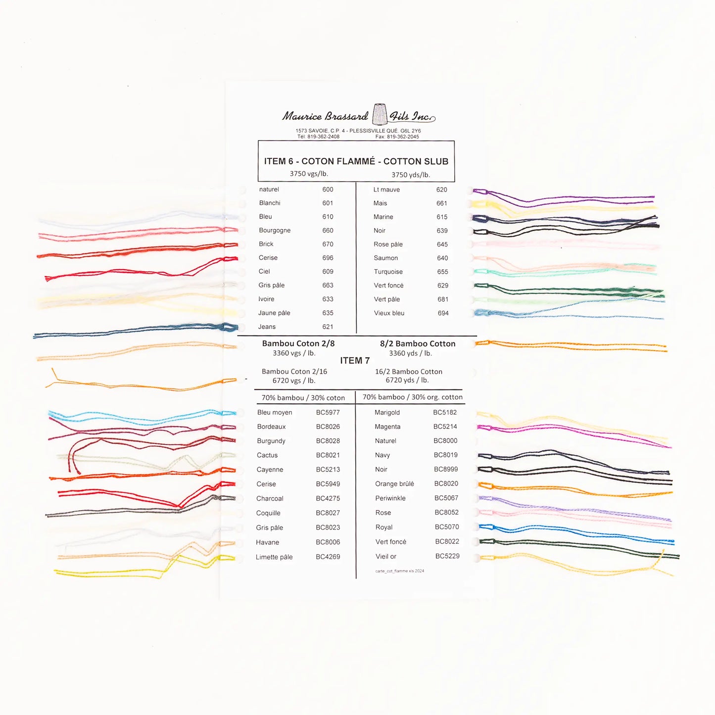 Venne 100% cotton Ne 8/2 - Nm 14/2 – 250g – 51 colours