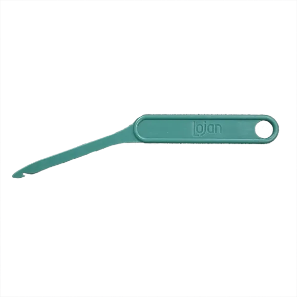 Lojan Blattstecher – Webhaken aus Kunststoff mit Logo-Prägung